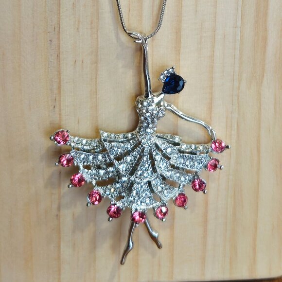 Ballet Dancer Necklaces Lot of 2 - Picture 1 of 9